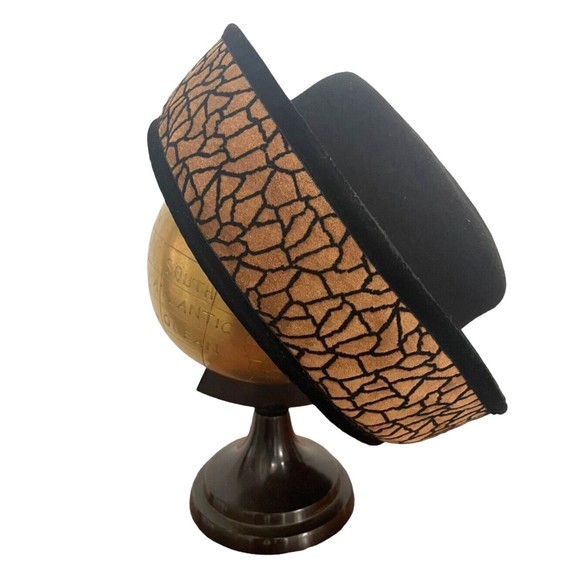 Vtg KOKIN New York Women 100% Wool Felt Rolled Brim Bollman Excello Black Hat - Picture 6 of 12